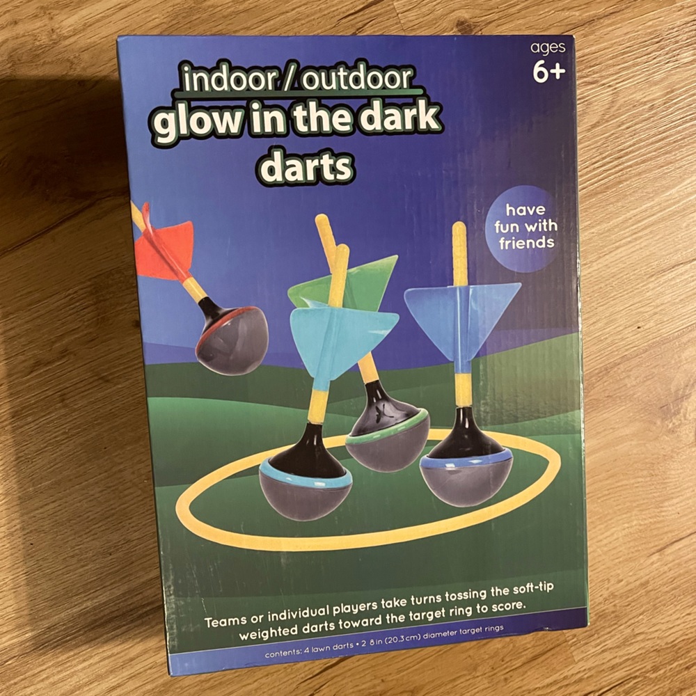 Indoor/Outdoor Glow in the Dark Darts
